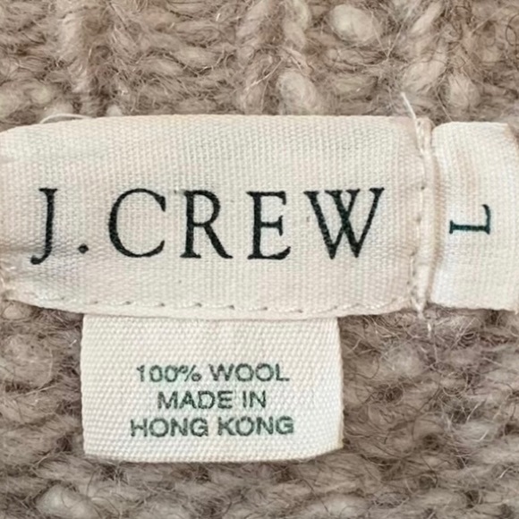 J. Crew Unisex Chunky Wool Oversized Sweater - Picture 5 of 6
